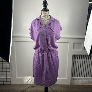 BCBGeneration Geometric Purple and Blue Dress